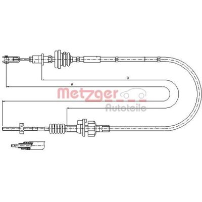 Metzger Câble d'embrayage Citroën C1 Peugeot 107 Toyota Aygo - Pièce d'embrayage - Publicité Metzger Câble d'embrayage Citroën C1 Peugeot 107 Toyota Aygo - Pièce d'embrayage - Publicité