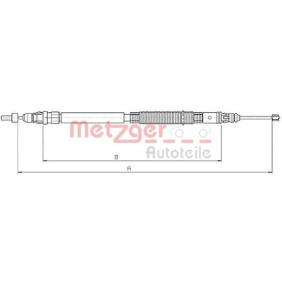 Metzger 10.4664 Käsijarrusatula - Takana oikealle Citroën C4 Metzger 10.4664 Käsijarrusatula - Takana oikealle Citroën C4