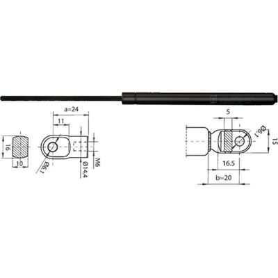 Metzger 2110390 Gas Cylinder - Porsche 911 bagagerum Metzger 2110390 Gas Cylinder - Porsche 911 bagagerum