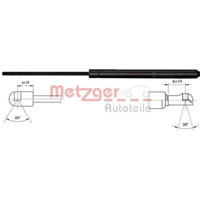 Metzger 2110423 Molla a gas per Fiat Idea, Lancia Musa - Sollevatore del bagagliaio Metzger 2110423 Molla a gas per Fiat Idea, Lancia Musa - Sollevatore del bagagliaio