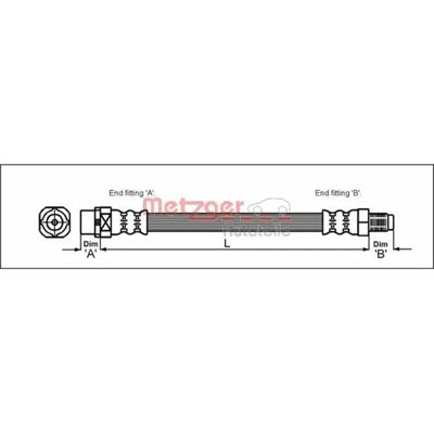 Metzger 4110044 jarruletku BMW 7-sarjaan E38 - 357mm, M10 x 1, F10 x 1 Metzger 4110044 jarruletku BMW 7-sarjaan E38 - 357mm, M10 x 1, F10 x 1