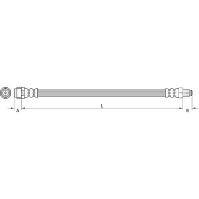 Metzger Modello 4110126 Tubo freno flessibile per Mercedes-Benz Classe B e A - Tubo freno Metzger Modello 4110126 Tubo freno flessibile per Mercedes-Benz Classe B e A - Tubo freno