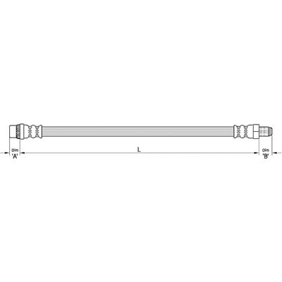 Metzger Modello 4806g4 Tubo freno anteriore - Ricambio freni Metzger Modello 4806g4 Tubo freno anteriore - Ricambio freni