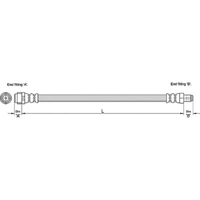Metzger Modello 4110284 - Tubo del freno per Mercedes GL/M-Class Metzger Modello 4110284 - Tubo del freno per Mercedes GL/M-Class
