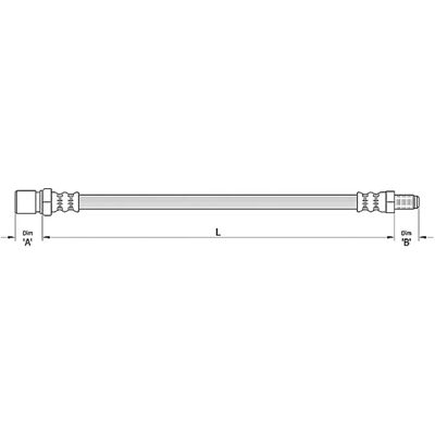 Tubo del freno Metzger Fiat Panda - Anteriore - 4110310 Tubo del freno Metzger Fiat Panda - Anteriore - 4110310