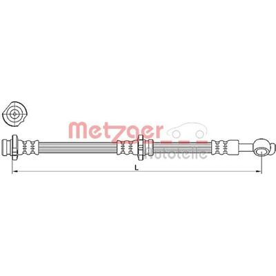 Metzger Μοντέλο 4110471 Σωλήνας φρένων - Nissan X-trail Metzger Μοντέλο 4110471 Σωλήνας φρένων - Nissan X-trail