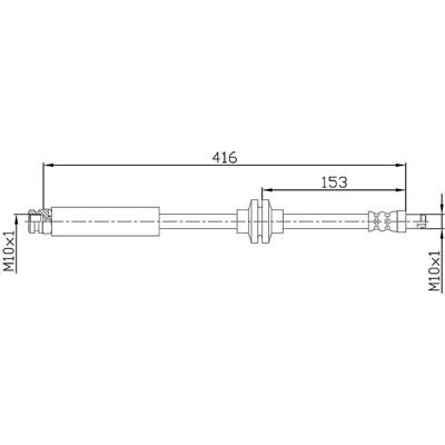 Metzger bromsslang M10 x 1 - Bromsslang Metzger bromsslang M10 x 1 - Bromsslang