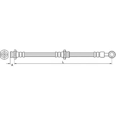 Tubo del freno Metzger Hyundai/Kia - Anteriore sinistra - 430mm Tubo del freno Metzger Hyundai/Kia - Anteriore sinistra - 430mm