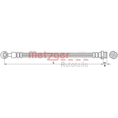 Tubo freno Metzger M10x1 SF - Hyundai Tucson Kia Sportage II Tubo freno Metzger M10x1 SF - Hyundai Tucson Kia Sportage II