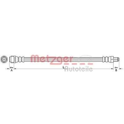 Metzger A2044200048 - Jarruletku Mercedes-Benz C, E, GLC Metzger A2044200048 - Jarruletku Mercedes-Benz C, E, GLC