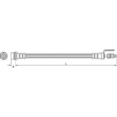 Tubo del Freno Metzger Ford Transit - 4110801 - Gomma Durevole Tubo del Freno Metzger Ford Transit - 4110801 - Gomma Durevole