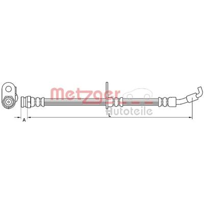 Metzger D65143990 Tubo freno - Tubo freno Metzger D65143990 Tubo freno - Tubo freno
