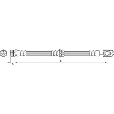 Metzger Model 3aa611701a - Bremseslange Metzger Model 3aa611701a - Bremseslange