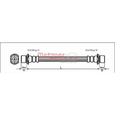 Metzger Malli 4111431 Jarruletku - Edessä yhteensopiva Toyota Land Cruiser Prado 90 100 Metzger Malli 4111431 Jarruletku - Edessä yhteensopiva Toyota Land Cruiser Prado 90 100