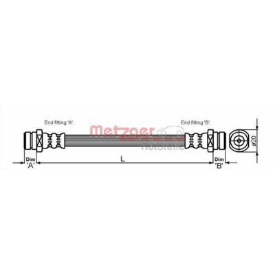 Metzger Mitsubishi jarruletku - 297 F10 x 1 - Jarruletku Mitsubishi-malleihin Metzger Mitsubishi jarruletku - 297 F10 x 1 - Jarruletku Mitsubishi-malleihin