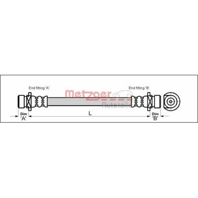 Molla freno Metzger Honda Civic F10 x 1 - Molla freno Molla freno Metzger Honda Civic F10 x 1 - Molla freno