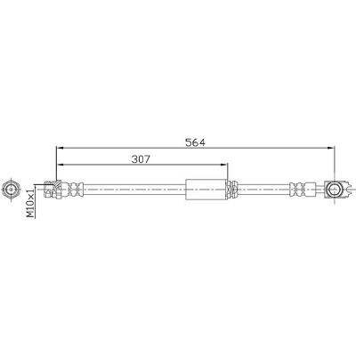 Tubo freno Metzger Anteriore per Audi A3 Seat Altea Leon - Ricambio freno Tubo freno Metzger Anteriore per Audi A3 Seat Altea Leon - Ricambio freno