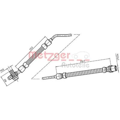 Tubo del freno Metzger per BMW X5 - Sistema frenante Tubo del freno Metzger per BMW X5 - Sistema frenante
