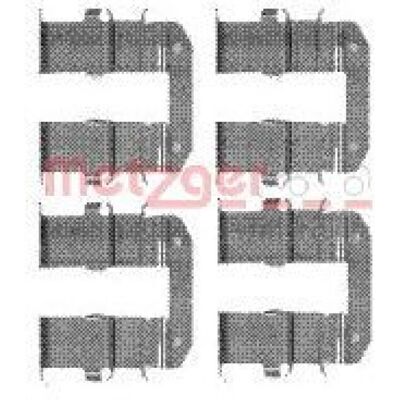METZGER 109-1734 Tilbehørssæt - Skivebremsebelægning METZGER 109-1734 Tilbehørssæt - Skivebremsebelægning