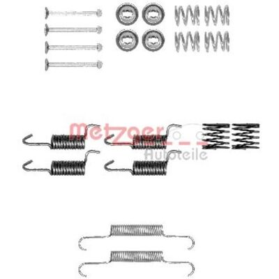 Metzger Montagesatz Handbremsbacken - Pastiglie freno Metzger Montagesatz Handbremsbacken - Pastiglie freno