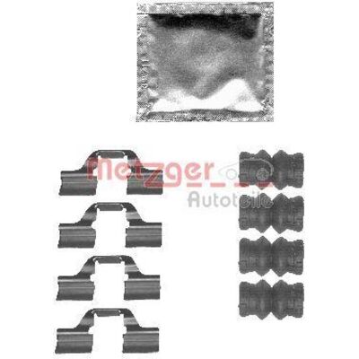 Metzger Renault Clio Bromsbeläggningssats - Bakaxel Metzger Renault Clio Bromsbeläggningssats - Bakaxel