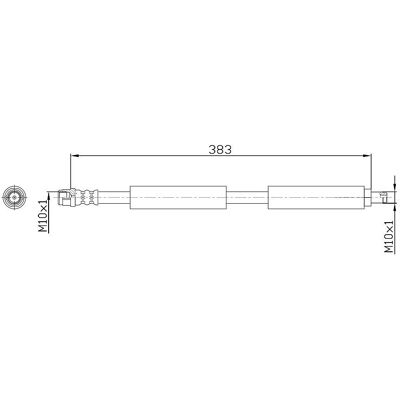Tubo del freno Metzger A211/220/211 - Classe E, Classe S Tubo del freno Metzger A211/220/211 - Classe E, Classe S