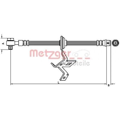 Metzger Mercedes M-class 4116209 Tubo Freno Anteriore Sinistro - Tubo freno Metzger Mercedes M-class 4116209 Tubo Freno Anteriore Sinistro - Tubo freno