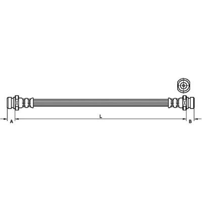 Jarruletku Metzger - M10×1 SF - 336mm Pituus - Kia Sorento Jarruletku Metzger - M10×1 SF - 336mm Pituus - Kia Sorento