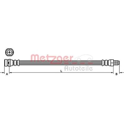 Metzger Ford Transit 6 jarruletku - Ulkopuoli takana 220mm M10x1 SF Metzger Ford Transit 6 jarruletku - Ulkopuoli takana 220mm M10x1 SF