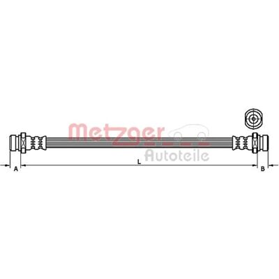 Molletta freno Metzger - M10×1 SF - 181mm - Tipo di freno Molletta freno Metzger - M10×1 SF - 181mm - Tipo di freno