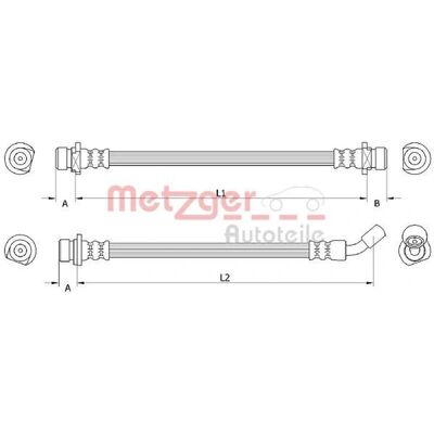 Metzger Honda Civic 8 Hatchback Furtun Frână Spate Dreapta - Furtun Frână Metzger Honda Civic 8 Hatchback Furtun Frână Spate Dreapta - Furtun Frână