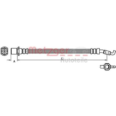 Tubo freno Metzger 4110057 - Tubo freno Tubo freno Metzger 4110057 - Tubo freno