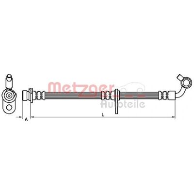 Metzger 4111080 - Jarruletku oikea etu Honda CR-V Metzger 4111080 - Jarruletku oikea etu Honda CR-V