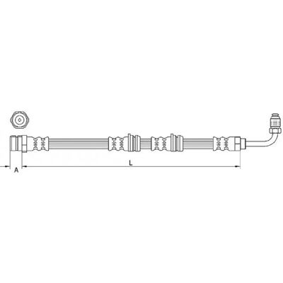 Tubo del freno Metzger 4111087 - Compatibile con Audi A3 TT Tubo del freno Metzger 4111087 - Compatibile con Audi A3 TT