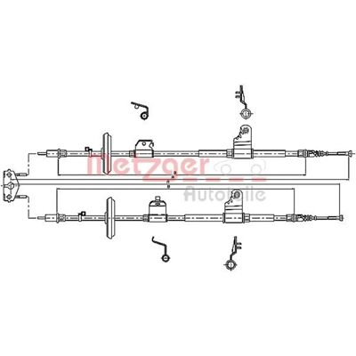 Cavo del Freno Posteriore Metzger - Compatibile con Chevrolet Trax, Opel Mokka - Parte di Frenatura Cavo del Freno Posteriore Metzger - Compatibile con Chevrolet Trax, Opel Mokka - Parte di Frenatura