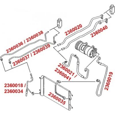 Metzger 2360037 - Furtun de climatizare înalt/joasă presiune pentru Seat Alhambra & VW Sharan Metzger 2360037 - Furtun de climatizare înalt/joasă presiune pentru Seat Alhambra & VW Sharan