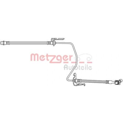 Metzger Jarruletku C5 C6 Peugeot 407 - Oikea Edestä Metzger Jarruletku C5 C6 Peugeot 407 - Oikea Edestä