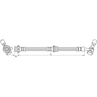 Metzger Renault Kadjar Tubo freno - Asse anteriore destra 622mm Metzger Renault Kadjar Tubo freno - Asse anteriore destra 622mm