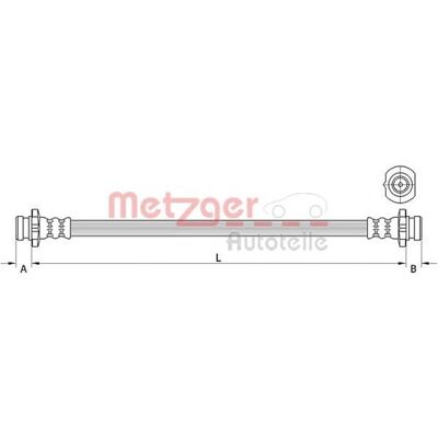 Metzger Nissan Renault Jarruletku - Sisäinen Takana 234mm M10x1 Setti Metzger Nissan Renault Jarruletku - Sisäinen Takana 234mm M10x1 Setti