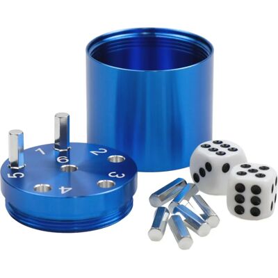 BestSaller 3005 - Super Six Aluminium Blauw - 36 Spelstaven & 2 Dobbelstenen - Soort Spel BestSaller 3005 - Super Six Aluminium Blauw - 36 Spelstaven & 2 Dobbelstenen - Soort Spel