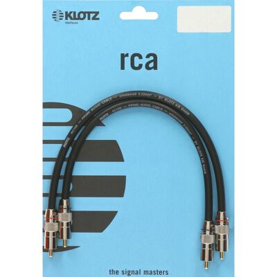 Klotz ALP030 3 m Cinchkabel - Audiokabel, Schwarz Klotz ALP030 3 m Cinchkabel - Audiokabel, Schwarz