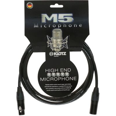 Klotz M5 Microphone Cable - Double Shielding - 10m Klotz M5 Microphone Cable - Double Shielding - 10m