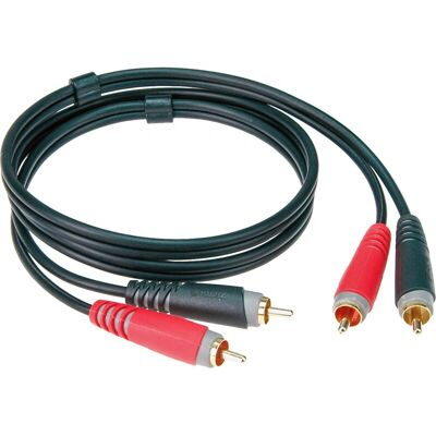 Klotz AT-CC0100 audio cable - 1m, 2x RCA, gold contacts Klotz AT-CC0100 audio cable - 1m, 2x RCA, gold contacts