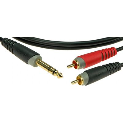 Câble audio Klotz AY3-0100 - 1m - Jack 6,35 mm - RCA - Noir - Publicité Câble audio Klotz AY3-0100 - 1m - Jack 6,35 mm - RCA - Noir - Publicité