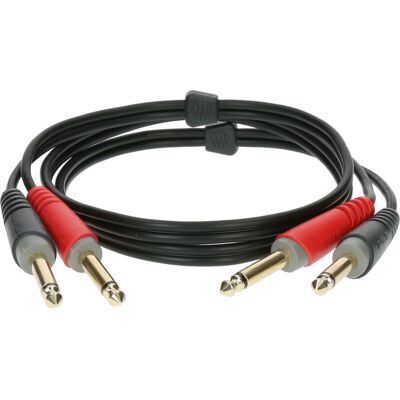 Klotz AT-JJ0200 Audiokabel - 2m, Goldkontakte - Schwarz Klotz AT-JJ0200 Audiokabel - 2m, Goldkontakte - Schwarz