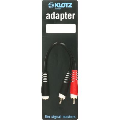 Klotz AYS-6 Audiokabel - 0,2 m, Mini-Klinke auf 2 RCA, Schwarz Klotz AYS-6 Audiokabel - 0,2 m, Mini-Klinke auf 2 RCA, Schwarz