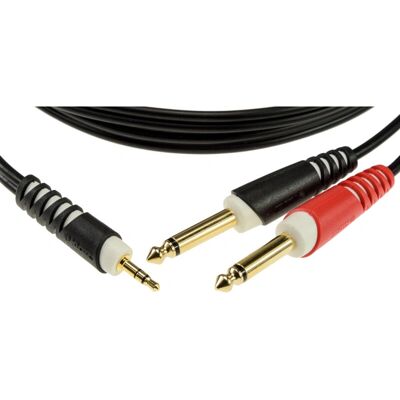 Cavo audio Klotz - 2m - Contatti dorati - 3,5mm stereo/mono - Nero Cavo audio Klotz - 2m - Contatti dorati - 3,5mm stereo/mono - Nero