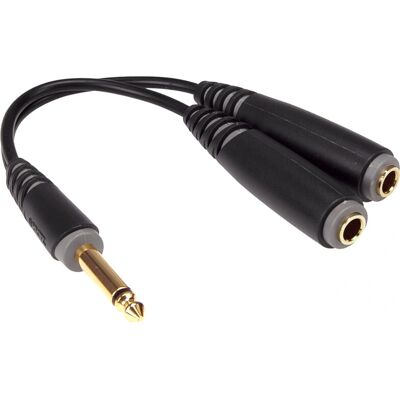 Klotz AYU-2 audiókábel - Mono Y-adapter, 0,2m, fekete Klotz AYU-2 audiókábel - Mono Y-adapter, 0,2m, fekete