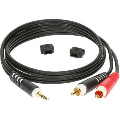 Cable de audio Klotz AY7-0200 - 2m - Negro Cable de audio Klotz AY7-0200 - 2m - Negro