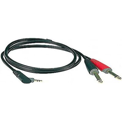 Klotz AY5A0100 Audio Kabel - 1m, 3,5 mm auf 6,3 mm, Schwarz Klotz AY5A0100 Audio Kabel - 1m, 3,5 mm auf 6,3 mm, Schwarz